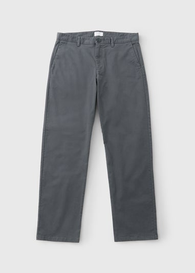 Charcoal Straight Fit Chinos