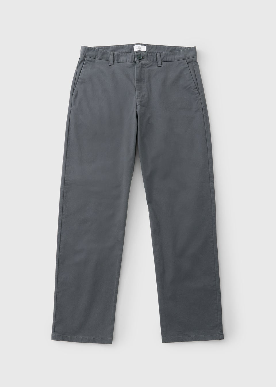 Charcoal Straight Fit Chinos