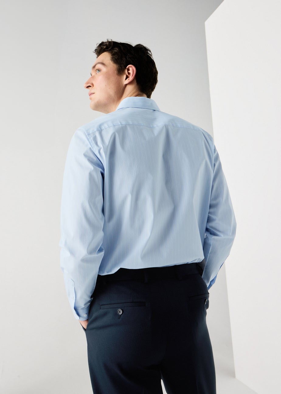 Taylor & Wright Blue Stripe Regular Fit Shirt