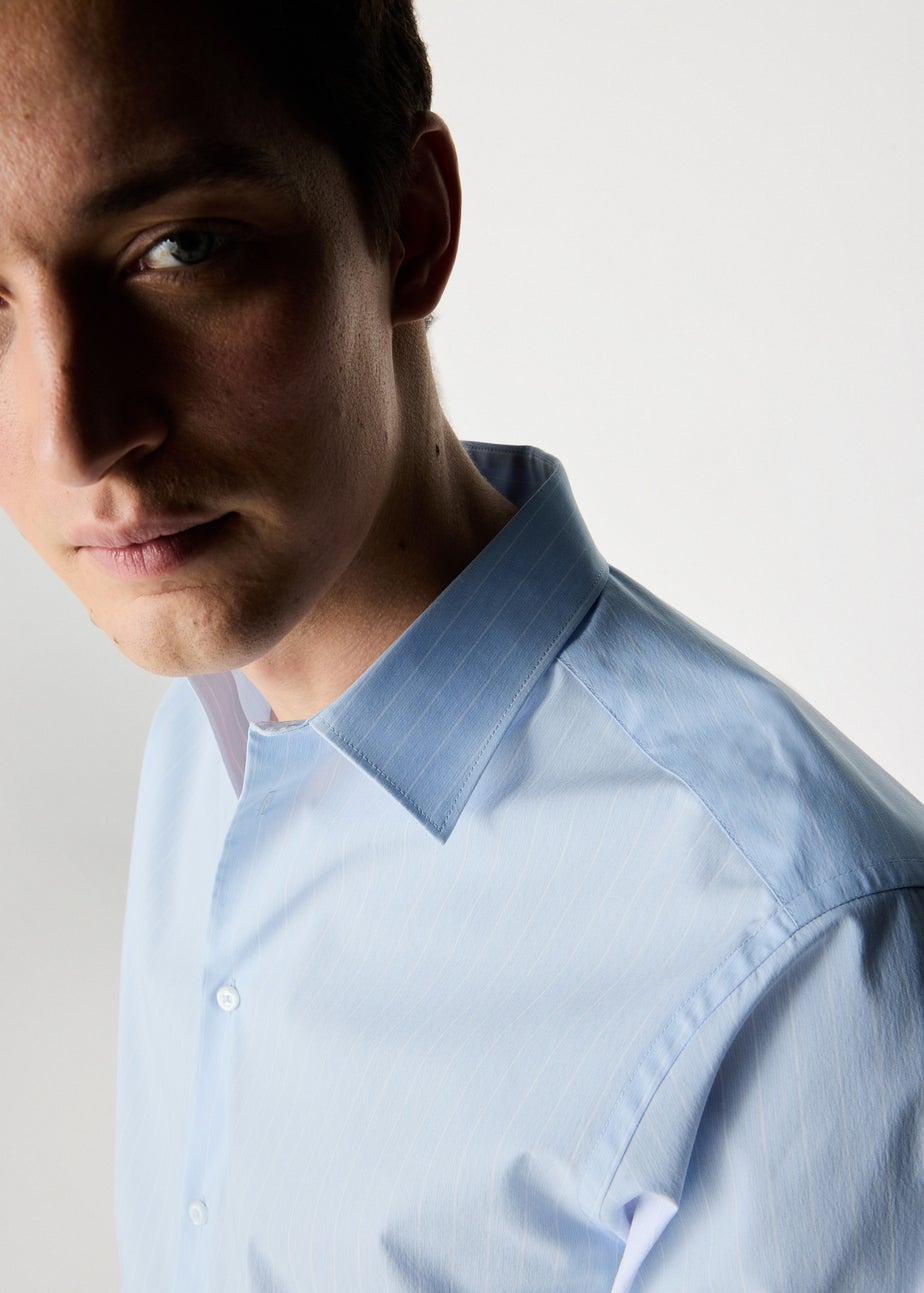 Taylor & Wright Blue Stripe Regular Fit Shirt