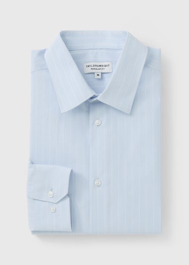 Taylor & Wright Blue Stripe Regular Fit Shirt
