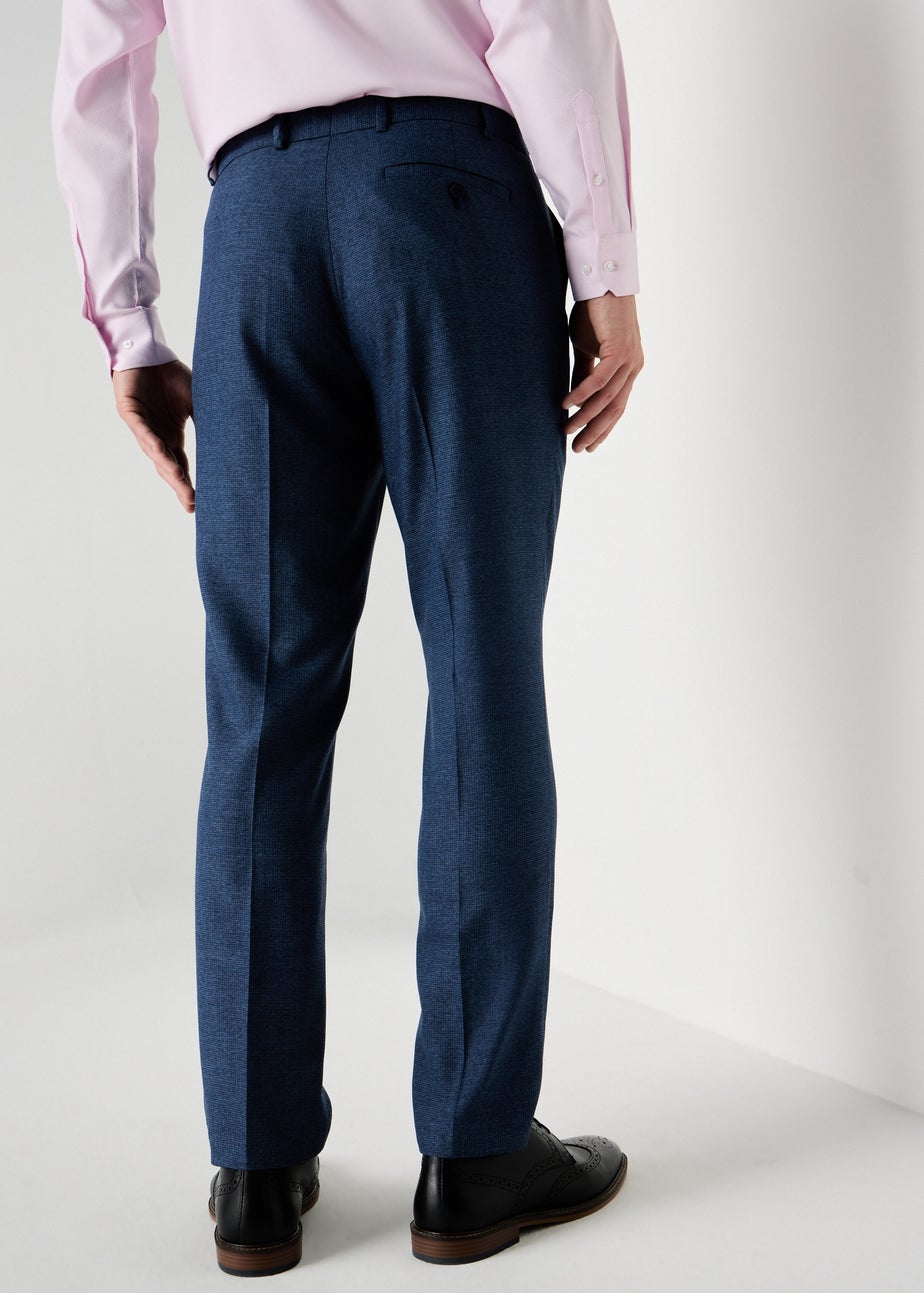 Taylor & Wright Mid Blue Active Waist Slim Fit Trousers