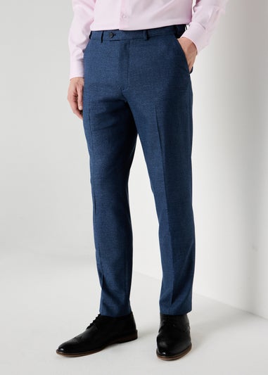 Taylor & Wright Mid Blue Active Waist Slim Fit Trousers