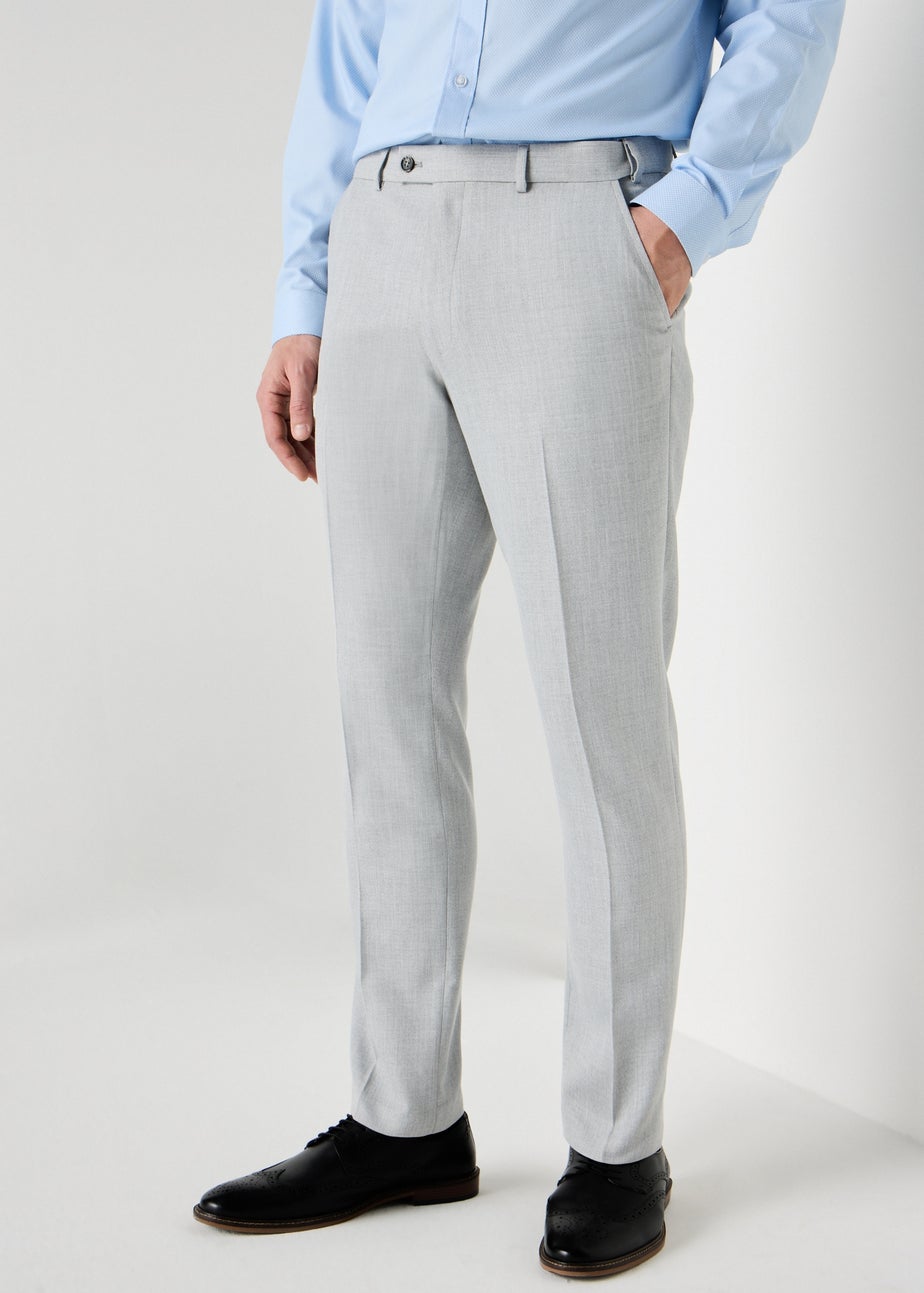 Taylor & Wright Grey Active Waist Regular Fit Trousers