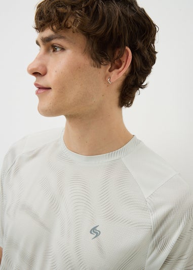 Souluxe Cream Swirl Sports T-Shirt