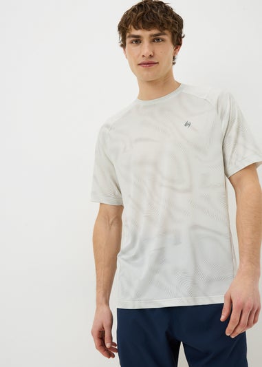 Souluxe Cream Swirl Sports T-Shirt