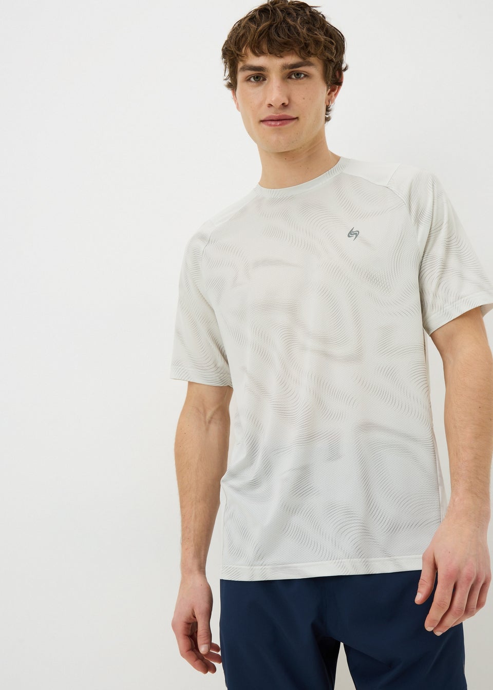 Souluxe Cream Swirl Sports T-Shirt