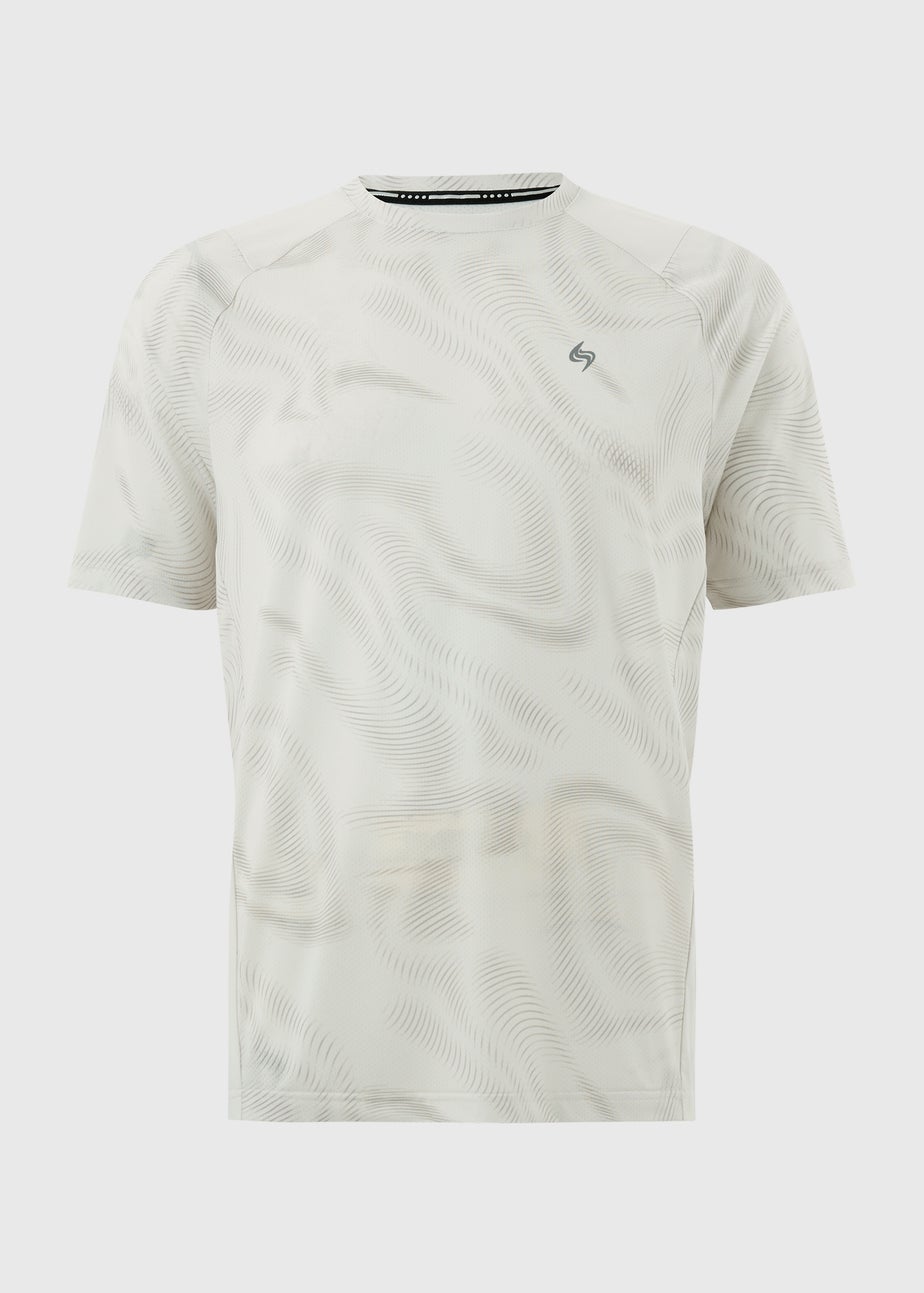 Souluxe Cream Swirl Sports T-Shirt