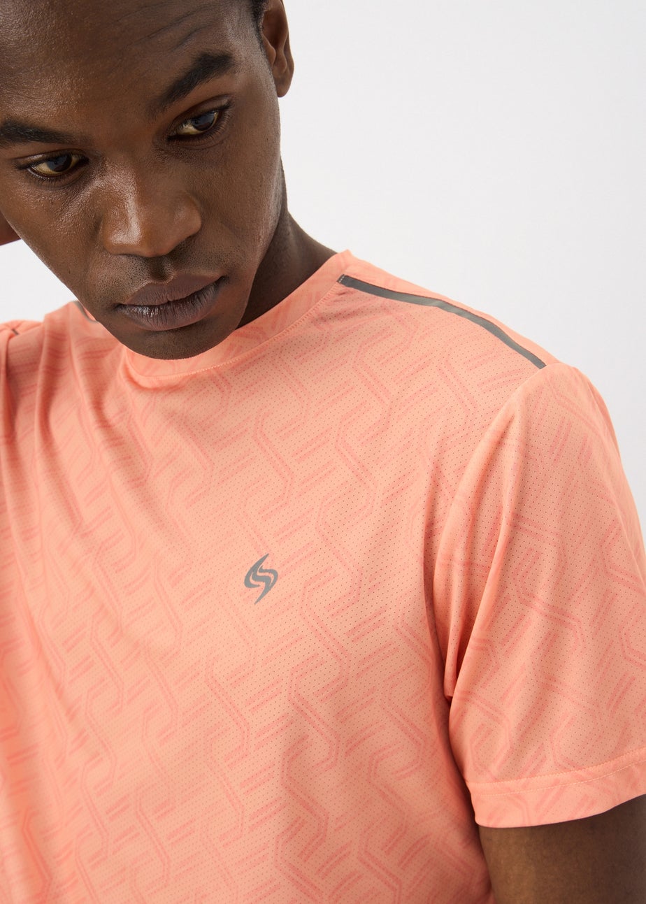 Souluxe Coral Chain Geo Sports T-Shirt