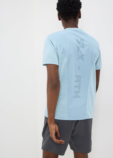 Souluxe Light Blue Space Dye Sports T-Shirt