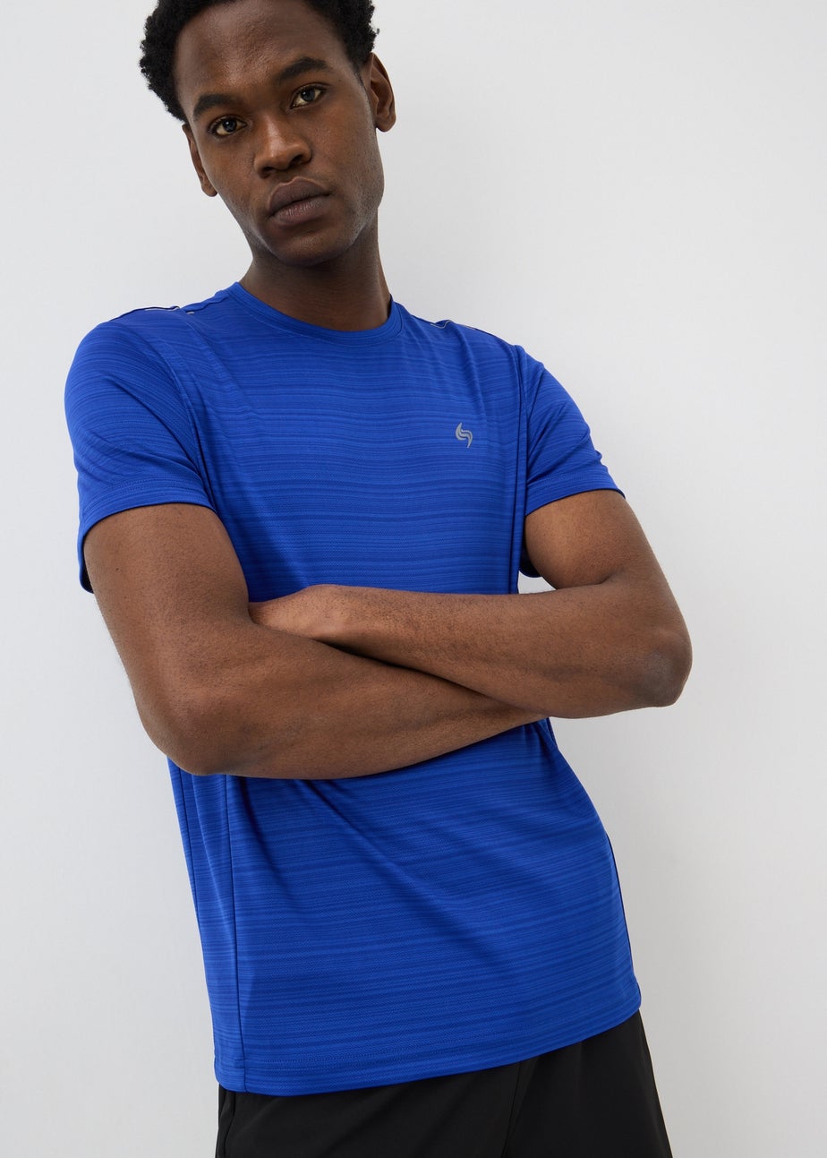 Souluxe Cobalt Space Dye Sports T-Shirt