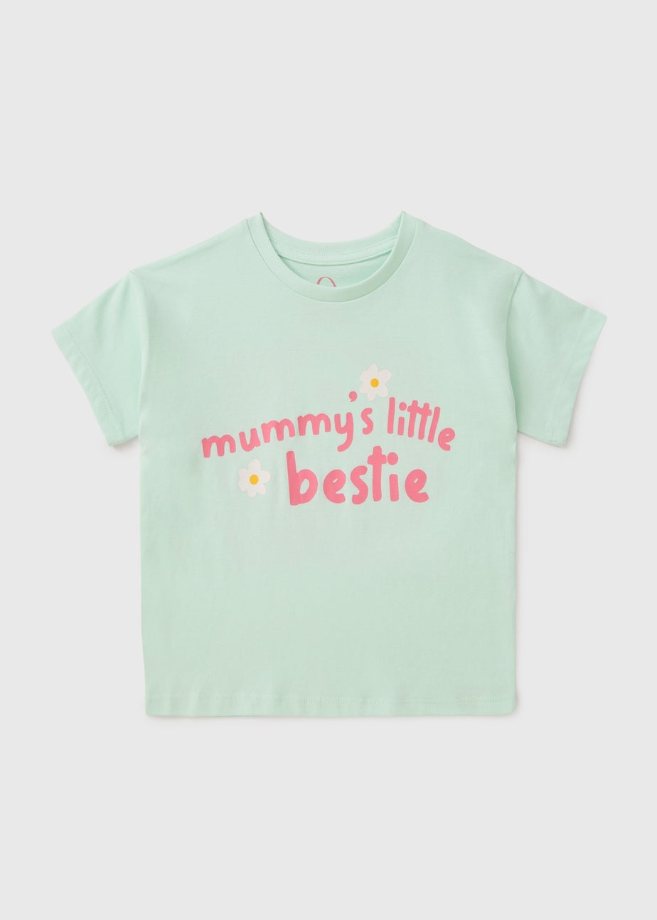 Girls Sage Mummy's Bestie T-Shirt (1-7yrs)