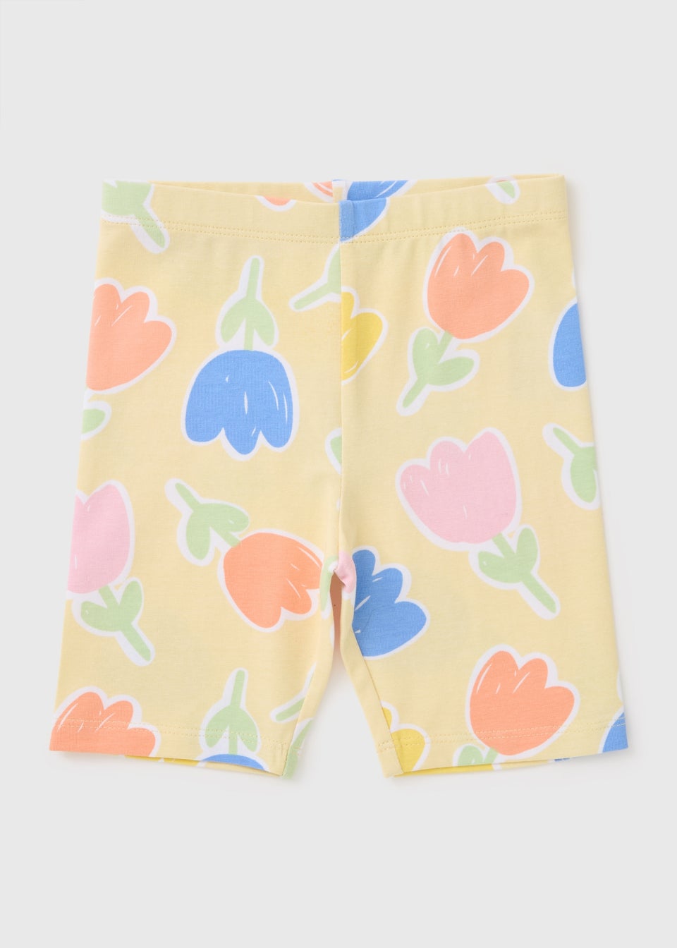 Girls Yellow Tulip Shorts (1-7yrs)