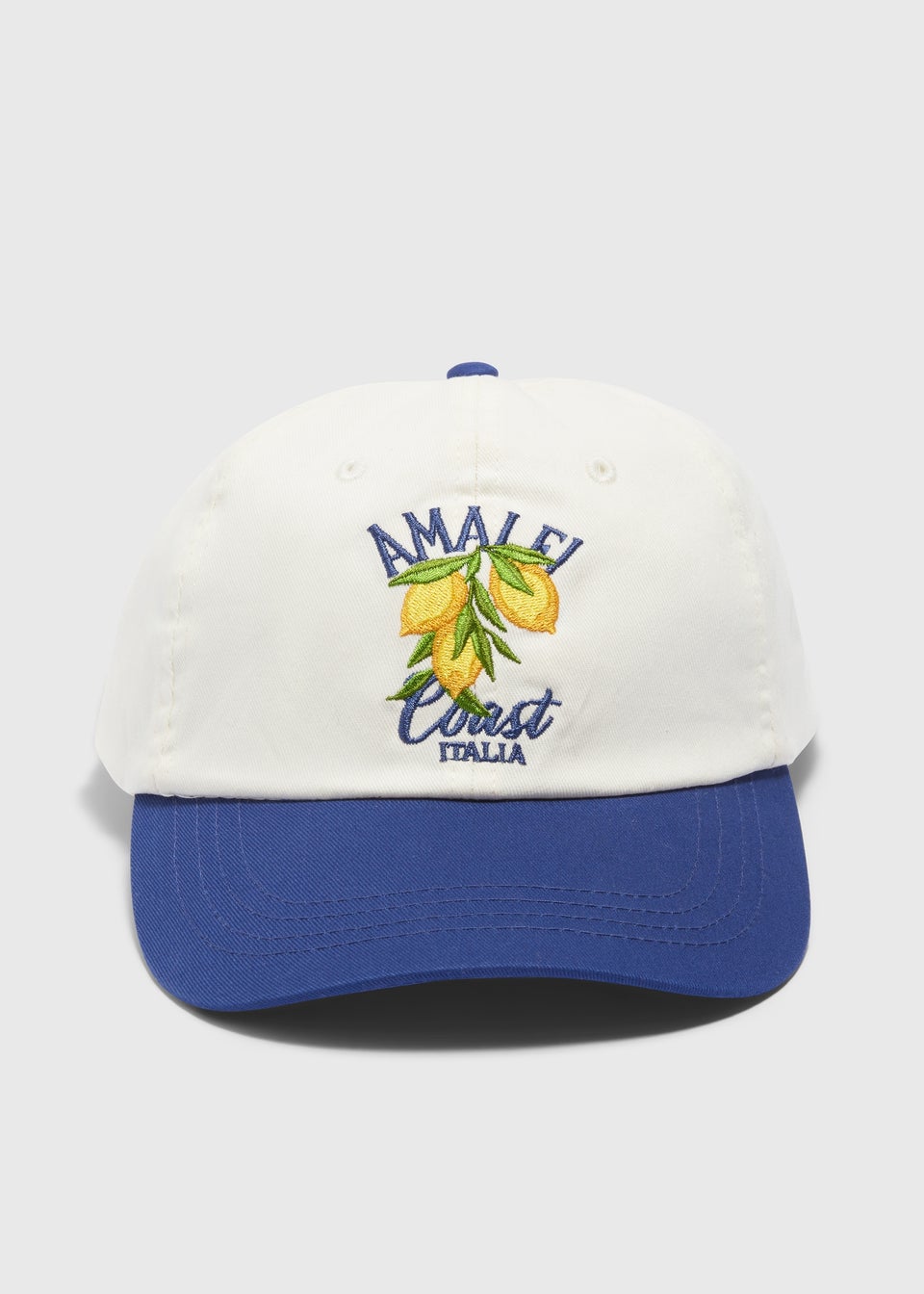Blue Lemon Embroidered Cap