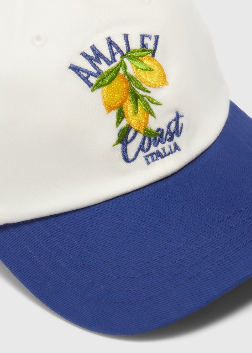 Blue Lemon Embroidered Cap