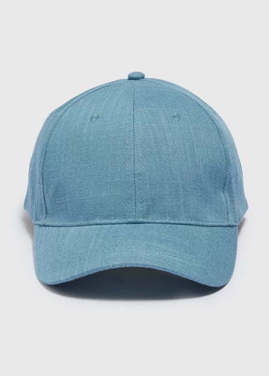 Blue Linen Cap