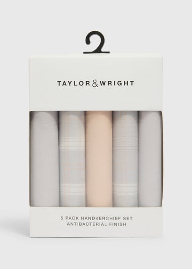 5 Pack Taylor & Wright Handkerchiefs