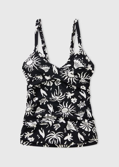 Black Celestial Shapewear Tankini Top