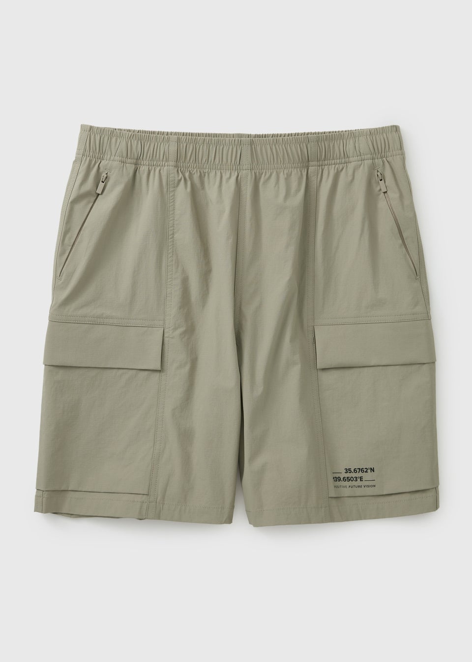 Stone Ripstop Tech Cargo Shorts