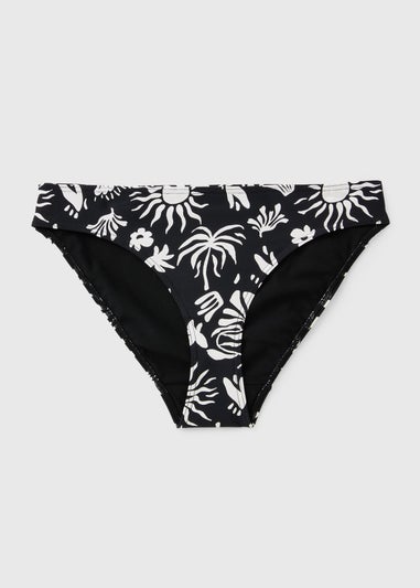 Black Celestial Shapewear High Leg Bikini Bottoms