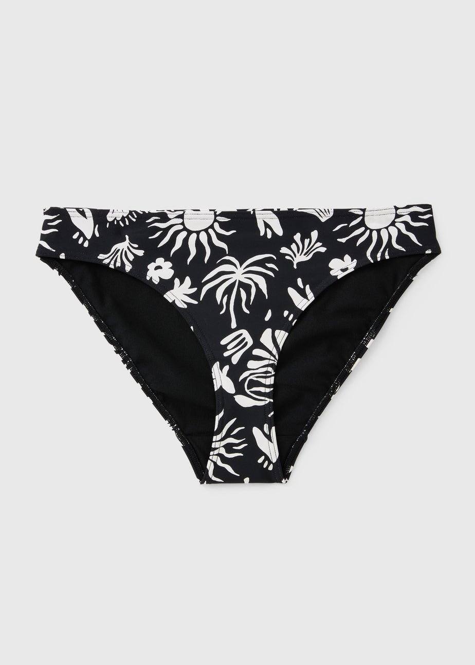 Black Celestial Shapewear High Leg Bikini Bottoms