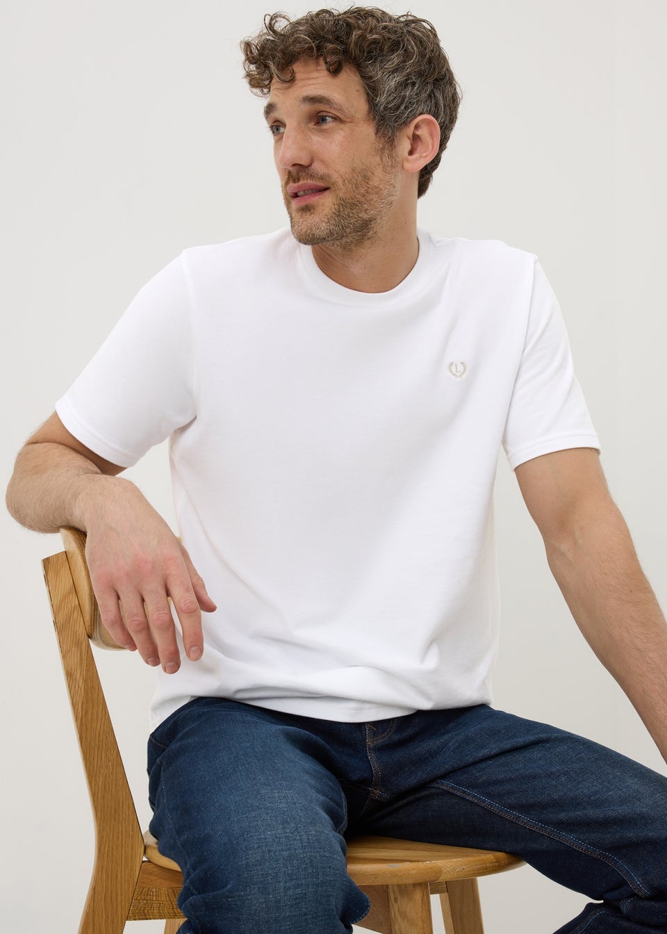 Lincoln Solid White T-Shirt