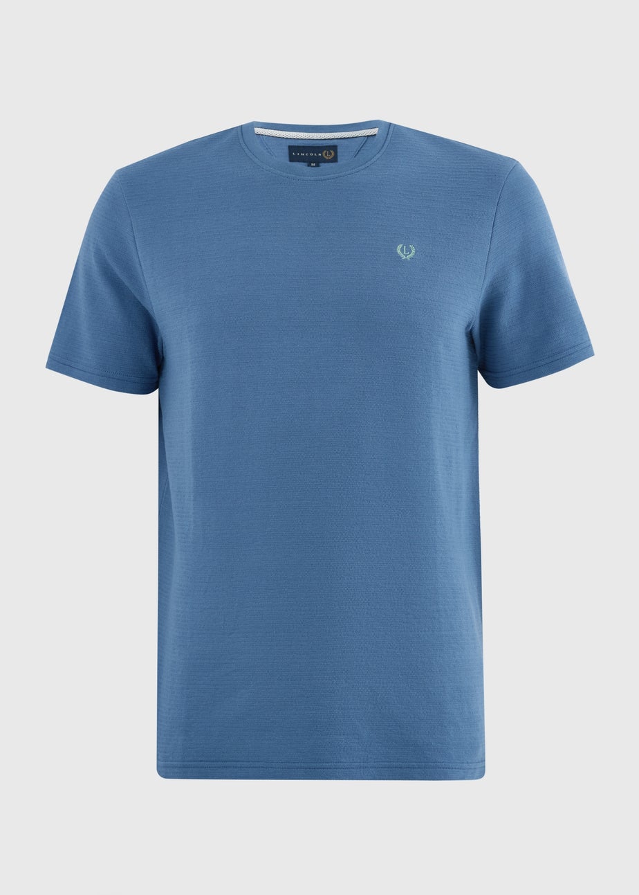 Lincoln Blue Textured T-Shirt