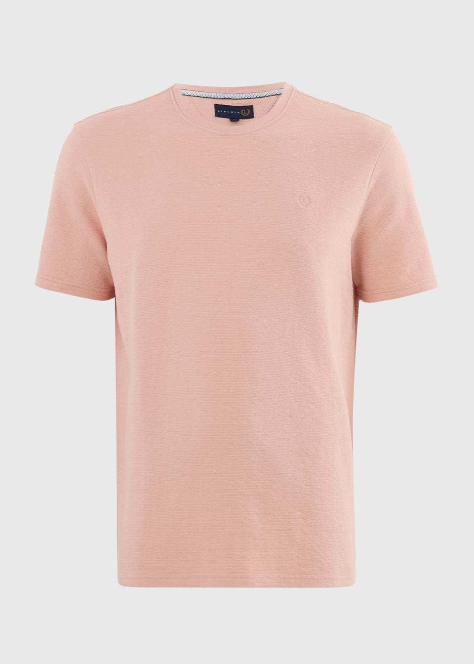 Lincoln Peach Textured T-Shirt