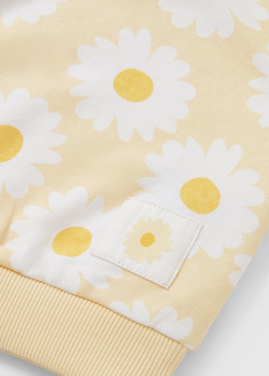 Girls Yellow Daisy Sweatshirt (1-7yrs)