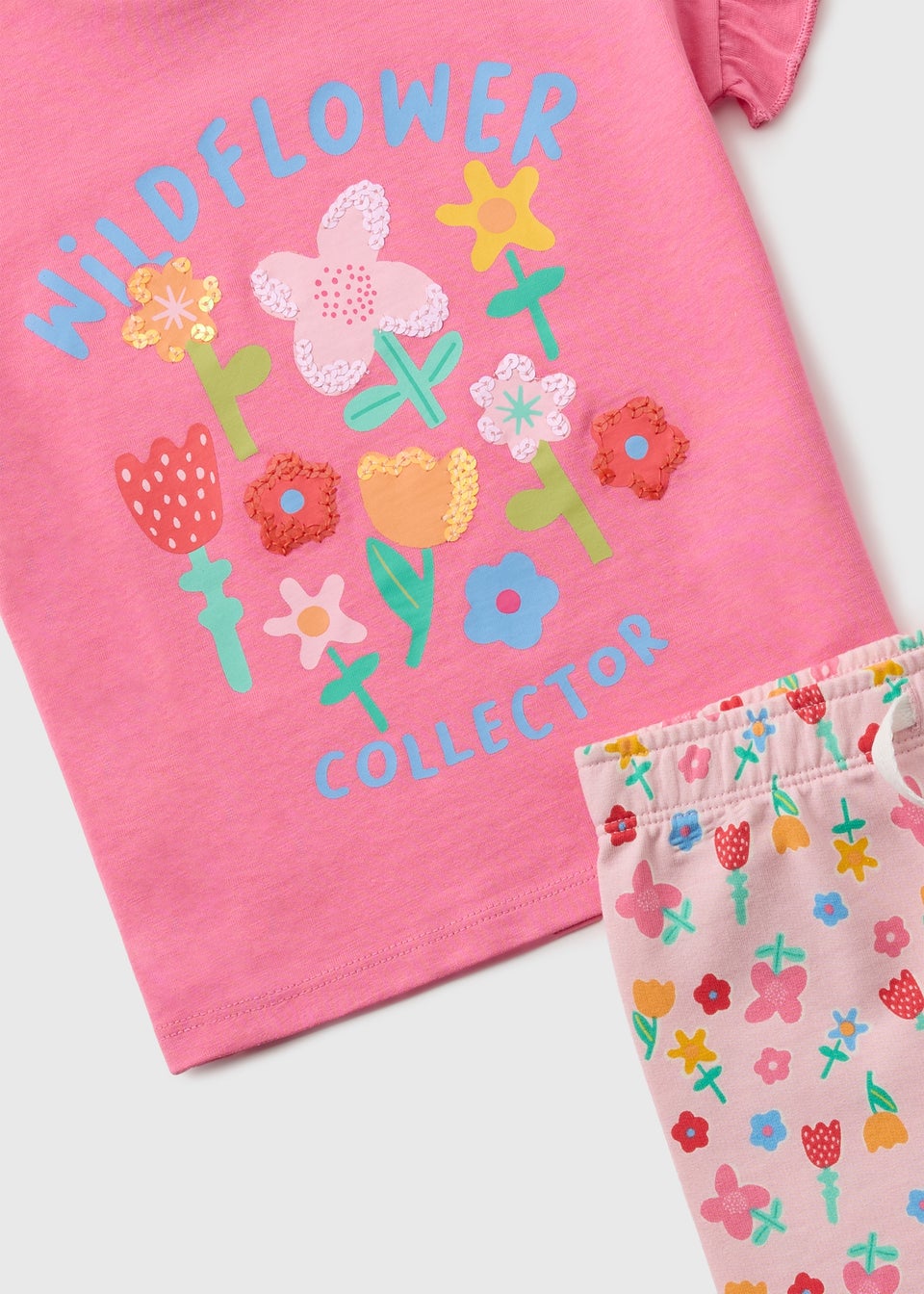 Girls Wildflower Wide Leg Set (1-7 Years)