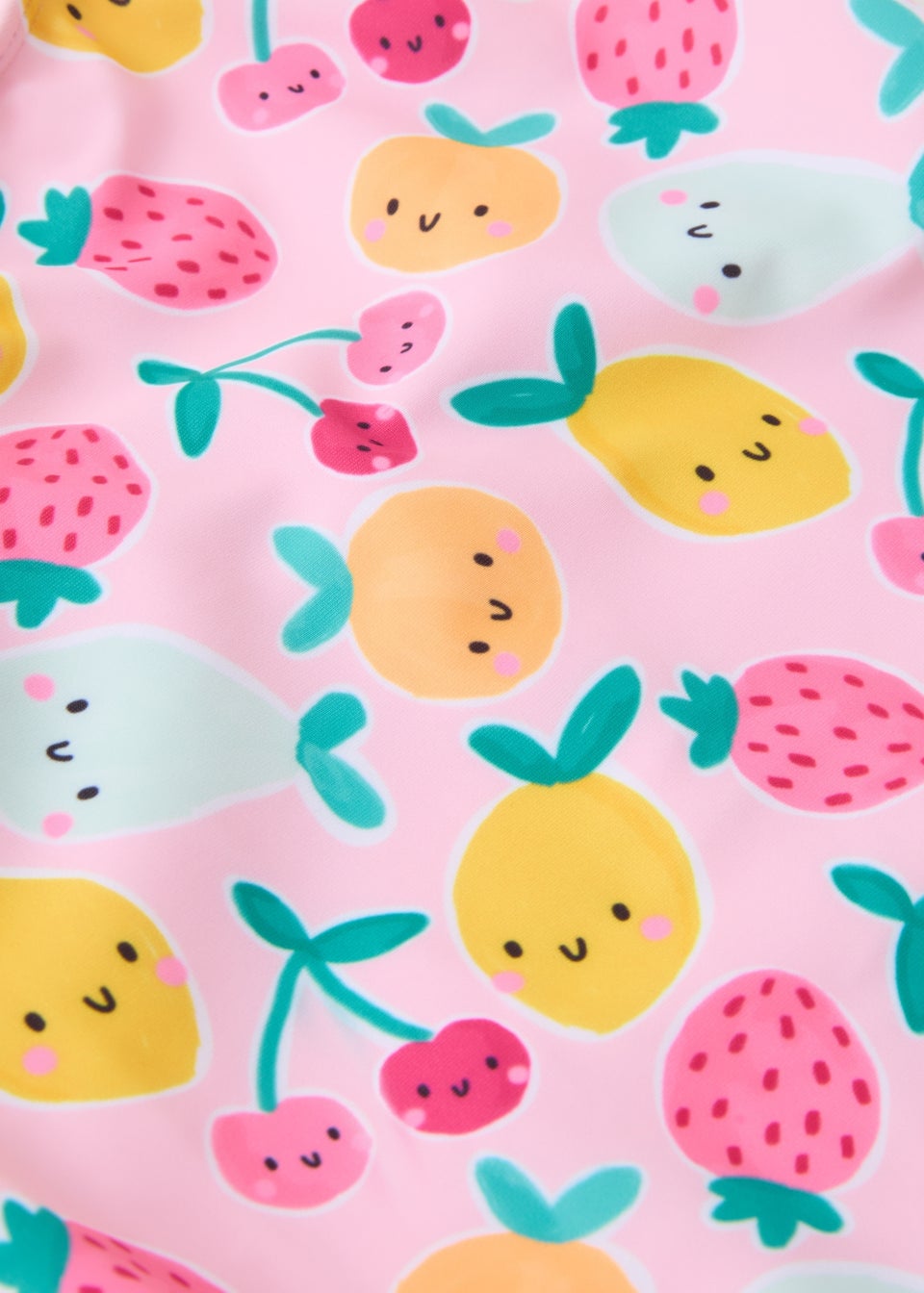 Girls Pink Fruit Swimming Costume (1-7yrs)