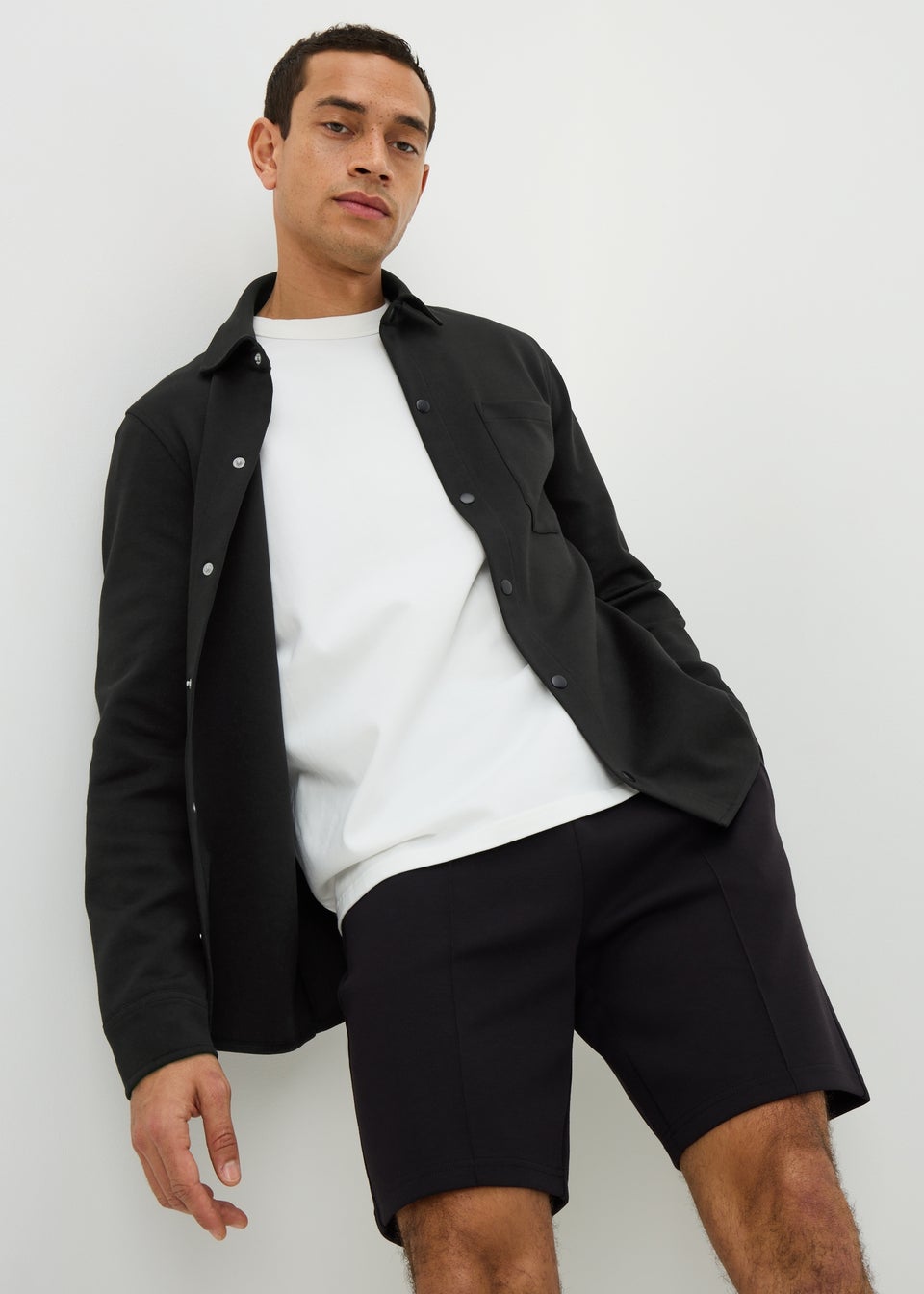 Black Smart Jogging Shorts