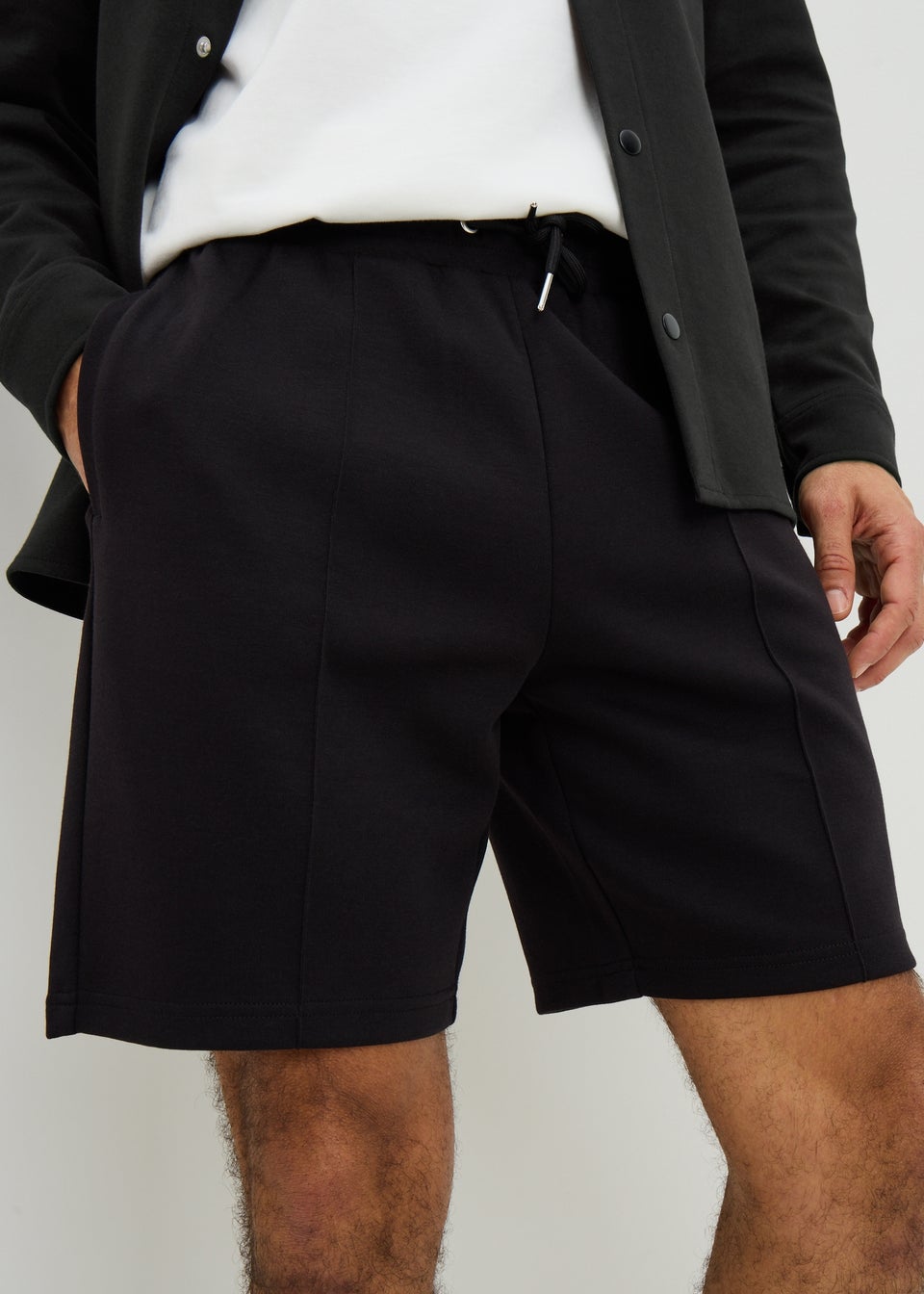 Black Smart Jogging Shorts