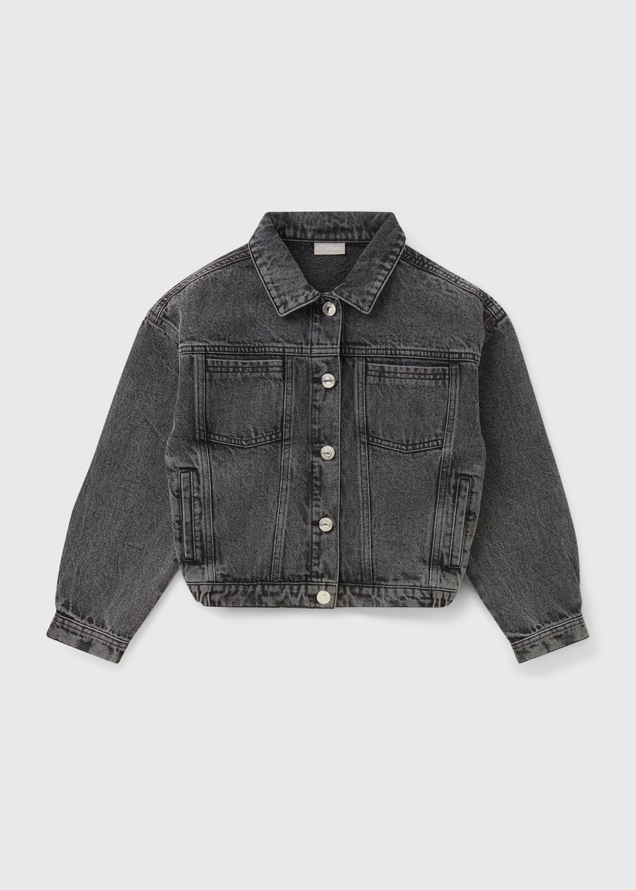 Black Wash Denim Jacket (7-15yrs)