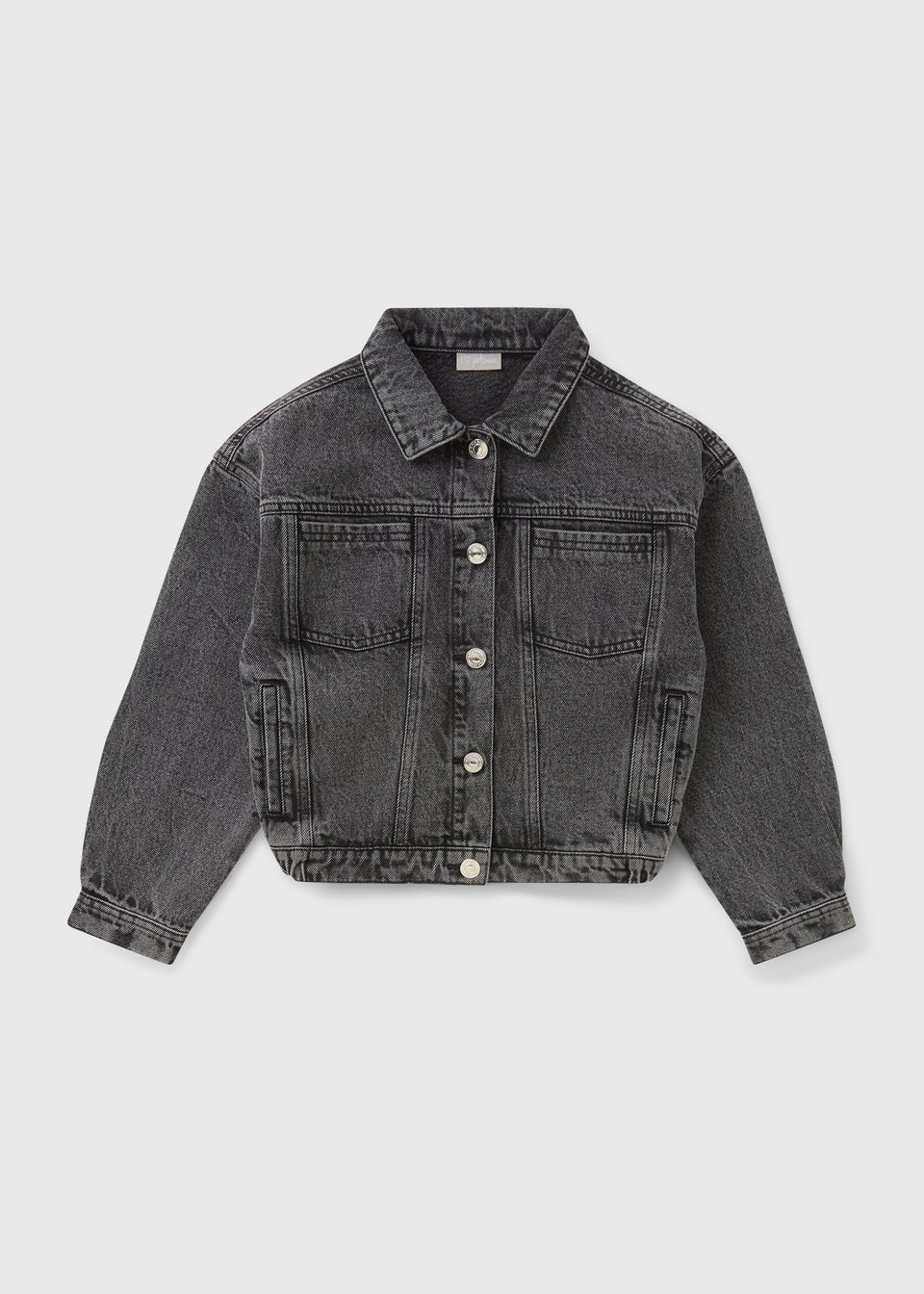 Black Wash Denim Jacket (7-15yrs)
