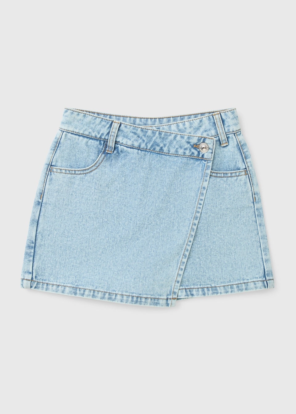 Light Wash Denim Skort (7-15yrs)