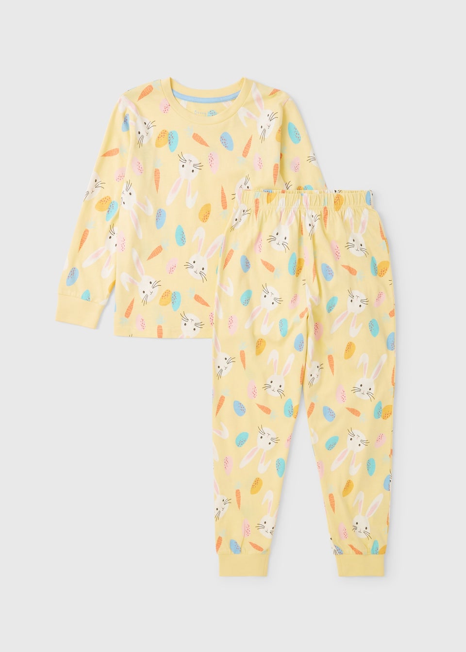 Kids Yellow Easter Bunny Long Pyjama Set (1-13yrs)