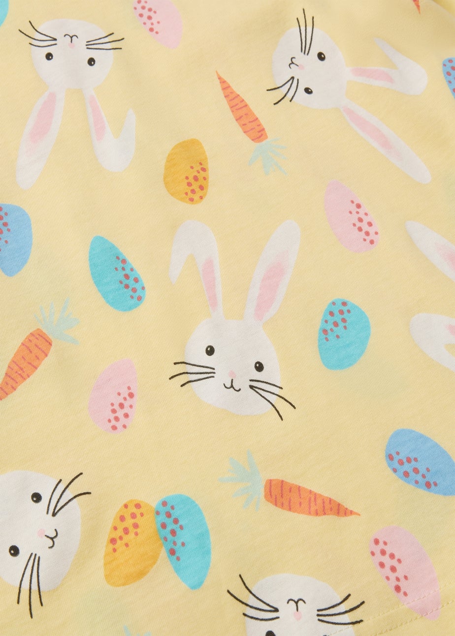 Kids Yellow Easter Bunny Long Pyjama Set (1-13yrs)