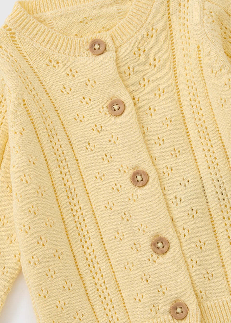 Girls Yellow Stitch Caridgan