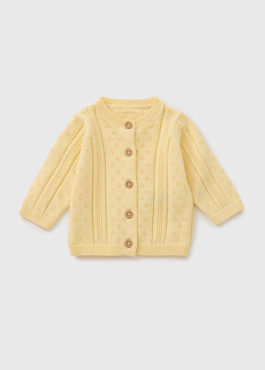 Girls Yellow Stitch Caridgan