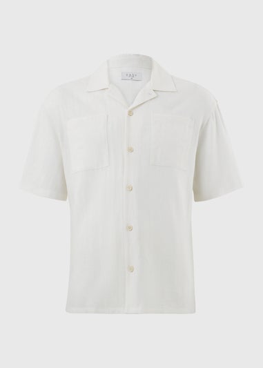White Linen Short Sleeve Shirt