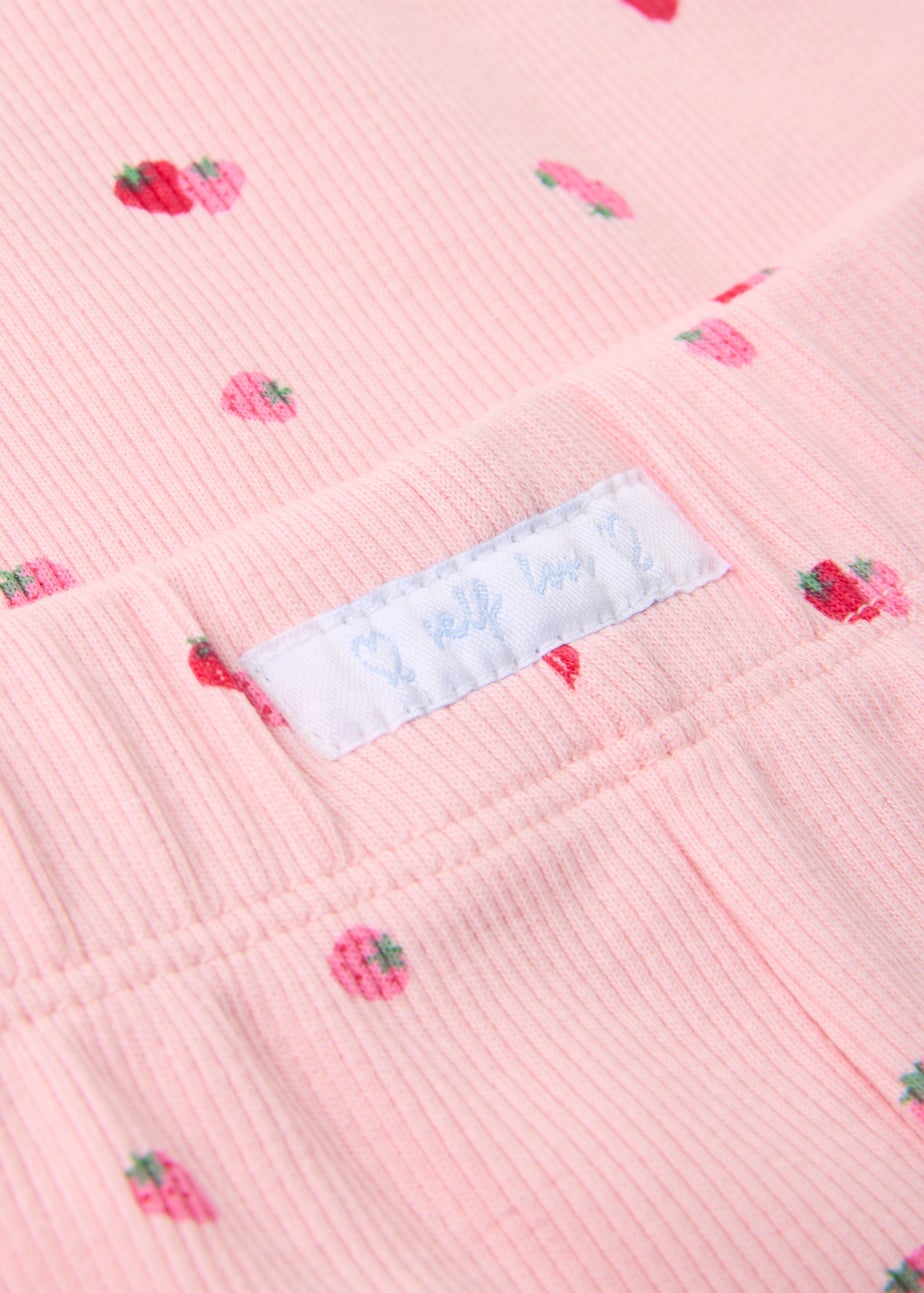 Girls Pink Strawberry Strappy Pyjama Set (7-13yrs)