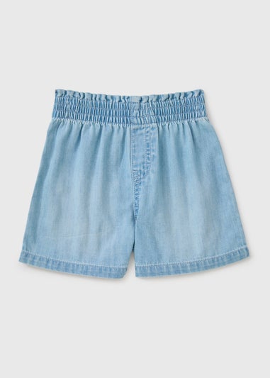 Girls Light Wash Denim Shorts (1-7yrs)