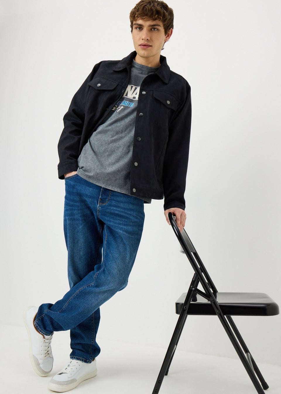 Nascar Grey Graphic T-Shirt