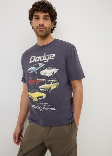 Navy Dodge Printed T Shirt