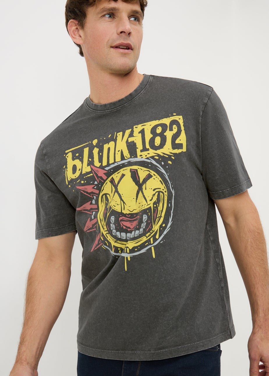 Grey Blink 182 Band T-Shirt