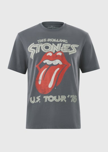 Grey Rolling Stones Band T-Shirt
