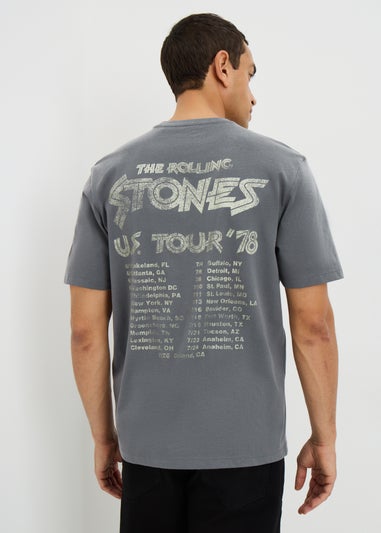 Grey Rolling Stones Band T-Shirt