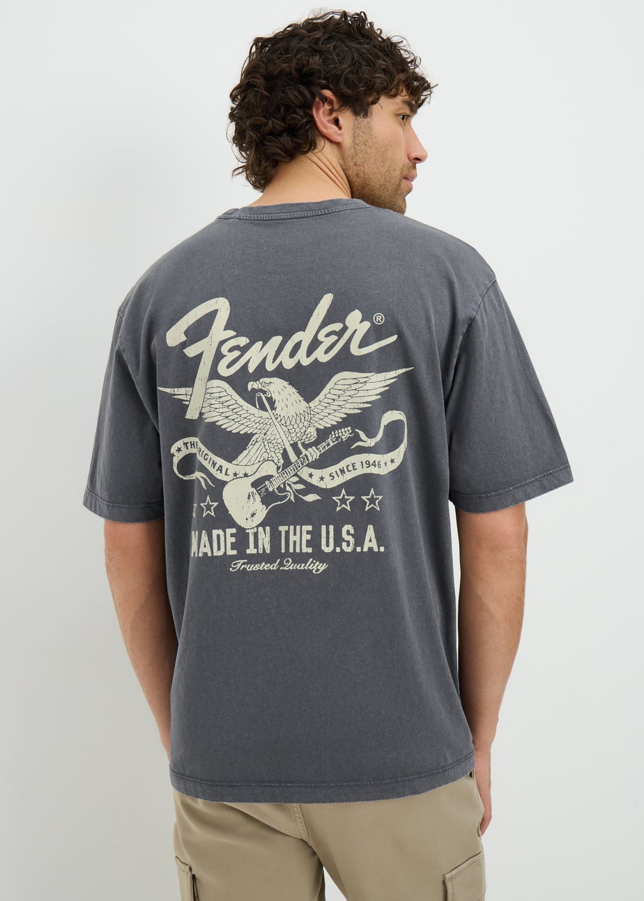 Charcoal Fender Back Graphic T-Shirt
