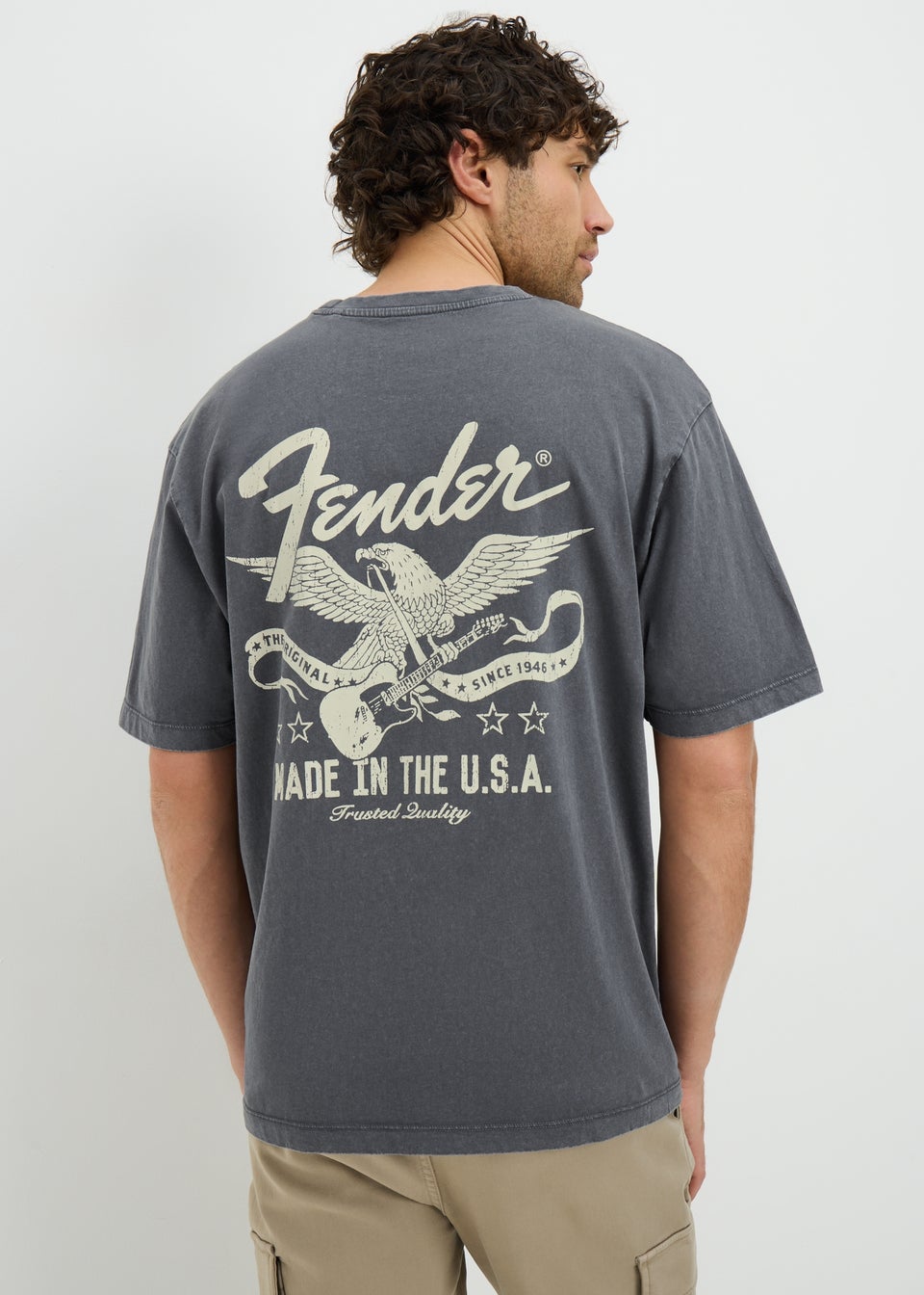 Charcoal Fender Back Graphic T-Shirt